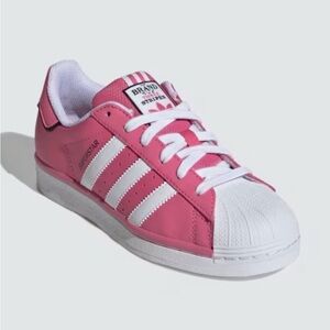 adidas Superstar El I Pink & White Classic Shell-Toe Sneakers